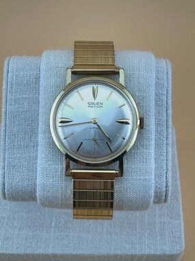 Gruen Precision 17 jewels Men's Gold-Tone Dress Watch